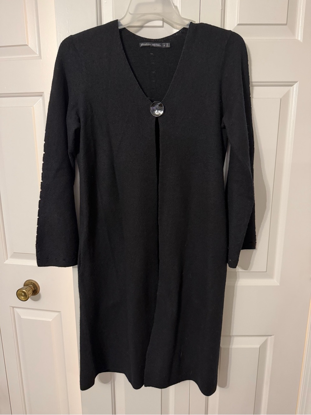 Gudrun Sjöden Black Felted Long Cardigan